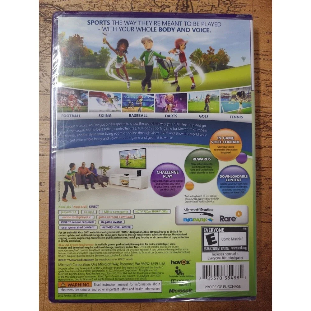 Kinect Sports: Season Two (Microsoft Xbox 360, 2011)